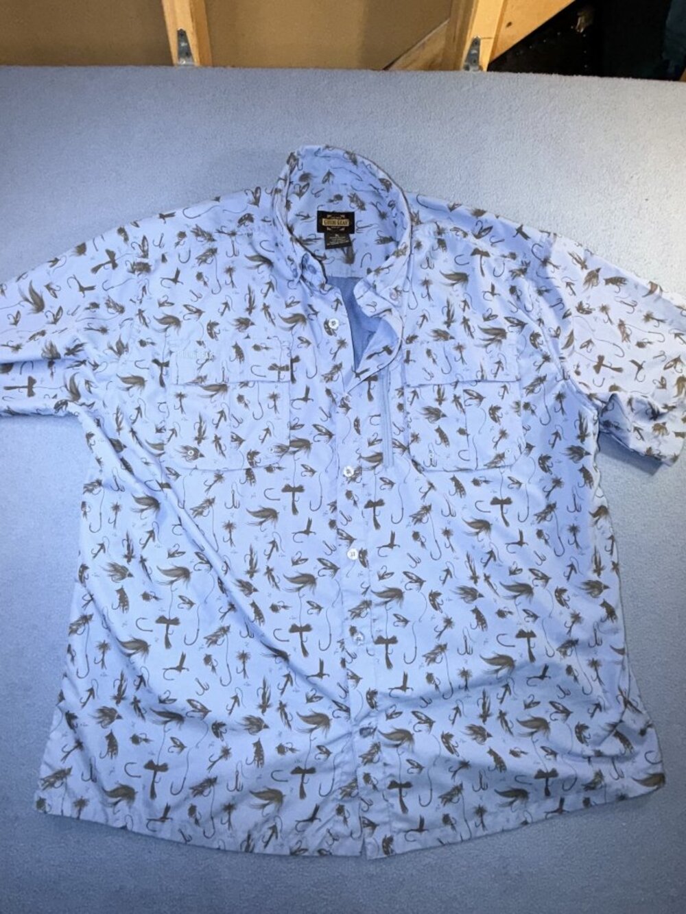 Men's Short Sleeve Fishing Shirt XL Guide Gear